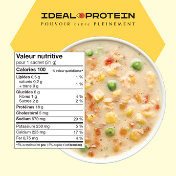 Préparation chaudrée saveur de poulet (boite de 7)